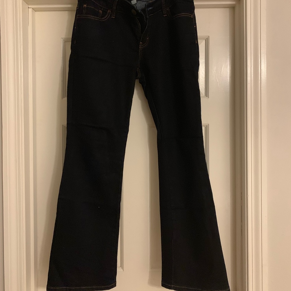 Dark wash curvy bootcut jeans